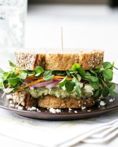 MEDITERRANEAN VEGGIE SANDWICH